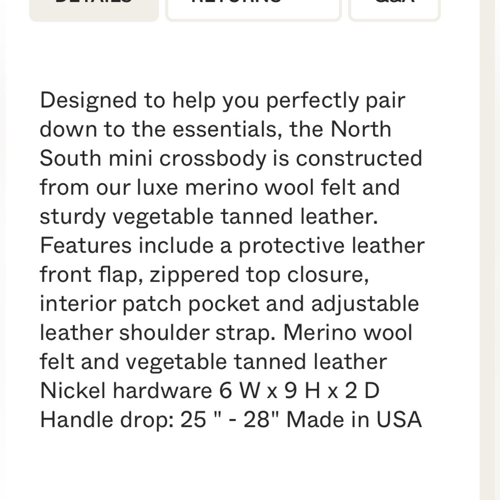 Graf Lantz X Eileen Fisher Wool and Leather Cross - Picture 10 of 12